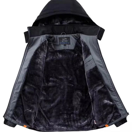 Autumn Winter Tracksuit Men Sets Sportswear Thick Warm Plus Velvet Sport Suit Hoodies+Sweatpants Men Brand Clothing Sweat Suit