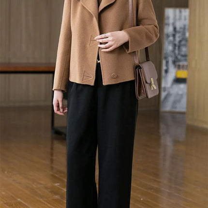 Coats Women The Spring Autumn 2025 The New Short Jacket Fashionable Versatile The Woolen Coat Worn By The Mother Overwear Female