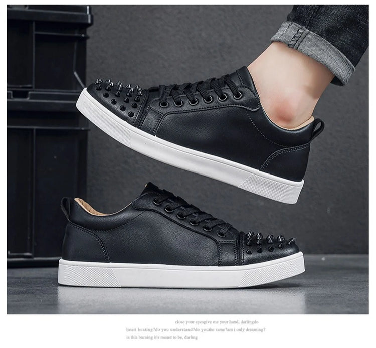 Comfortable Breathable Studded Sneakers for Men Women Casual Sports Shoes Fashion Lightweight Walking Shoes