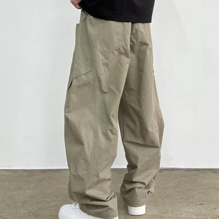 Mens Cargo Jogger Pants American Outdoor Multi Pocket Loose Baggy Lightweight Casual Trendy Fashion Hiking Streetwear Pants