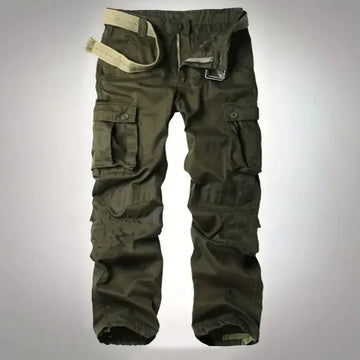 New Men's Multi-pockets Cargo Pants Loose Casual Straight Sweatpants Oversized Outdoor Sports Work Pants Fashion Streetwear Male