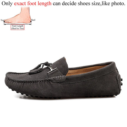 Mocassini da uomo primavera estate scarpe Casual in pelle scamosciata Slip-ons da uomo Luxury Brand Mocassin Man Plus Size 50 51 52 53 per piede grande
