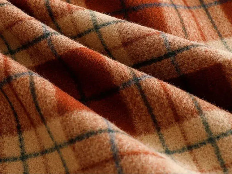 Plaid Woolen Short Skirts Women Autumn Winter New Zipper High Waist Temperament Mini Skirt Woman Retro Thicken Checked Skirts PlatiNum