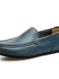 Mocassini da Uomo Estivi 2026 in Vera Pelle di Lusso, Scarpe Casual Traspiranti con Intaglio, Slip-on da Guida