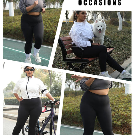 Plus Size Super Soft Sport Leggings For Women  No See Through Workout Running Yoga Athletic running Leggings PlatiNum