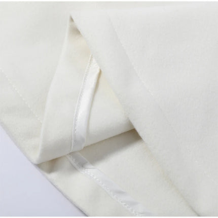 Elegant Women's Belt Short Woolen Coats Loose Stand Collar Single-breasted Long Sleeve Jacket 2026 Autumn Lady Commute Outwear