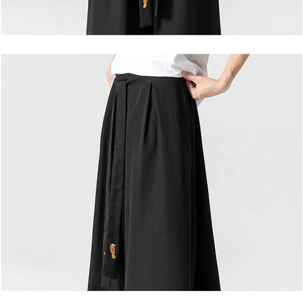 Pantaloni a Gamba Larga da Uomo, Stile Streetwear, Tinta Unita, Casual, Comodi, Vintage, Oversize, per Primavera ed Estate