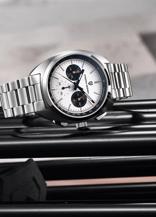 Orologio da Uomo PAGANI DESIGN con Quadrante Giallo, Cronografo al Quarzo, Movimento Giapponese VK63, Vetro Zaffiro, Impermeabile, Novità 2026