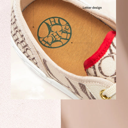 C-H Women's Casual Shoes  Autumn New Comfortable Canvas Shoes Skeleton Correction Woman Walking Shoes