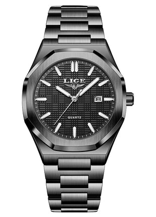 LIGE Orologio da donna elegante e lussuoso, orologio classico alla moda con data automatica, cinturino in acciaio inossidabile, orologi luminosi impermeabili per donna, regalo per signora platinumshop