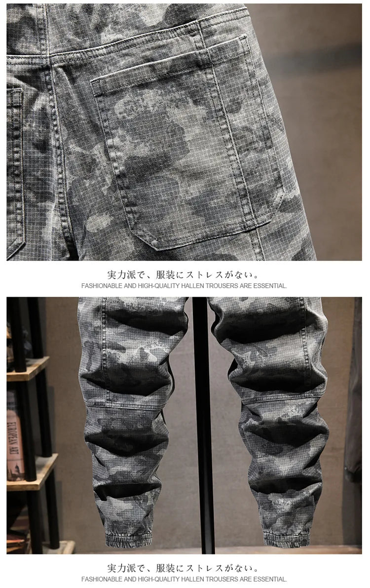 Camouflage Military Jogger Pants Men 2025 Pure Cotton Men's Spring Autumn Multi-pocket Function Cargo Pant Streetwear Trousers