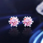 Snowflakes Pink / 0.5ct Moissanite