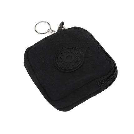 Mini Nylon Waterproof Coin Purses Key Bag Wallets Portable Square Small Card Holder Zipper Zero Wallets Card Bags Headphone Bags PlatiNum