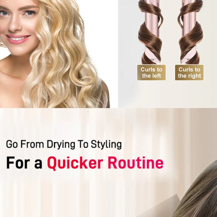 5in1 Hair Dryer Brush Curling Iron Hair Dryer Detachable Auto Wrap Curlers Fast Drying Electric Styling Hair Blower Brush