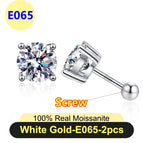E065-white-screw / 2ct(8mm)x2pcs-box