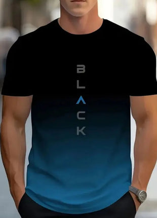 T-shirt homme imprimé simple décontracté, grande taille, mode été, respirant