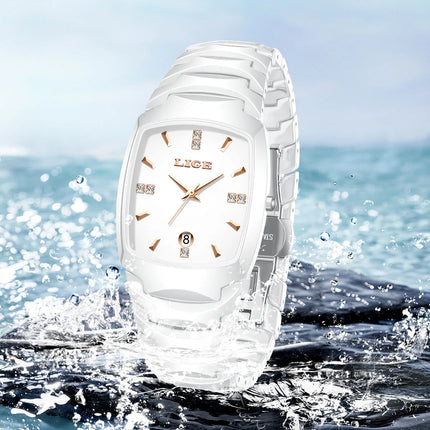 LIGE Orologio da Donna di Lusso alla Moda, Elegante e Semplice, in Acciaio Inossidabile, Casual, al Quarzo, con Calendario, Regalo Romantico per Signore, Novità platinumshop