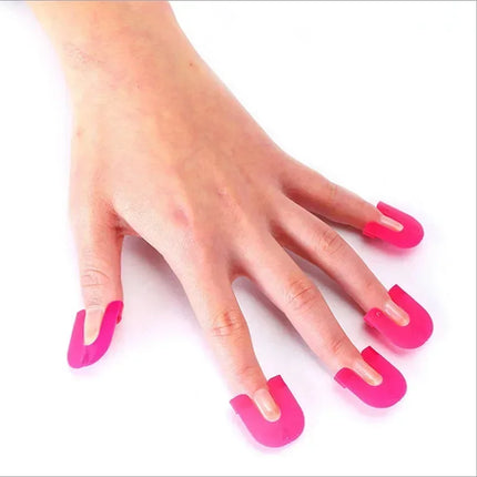 26pcs/set 10 Sizes G Curve Shape Varnish Shield Nail Protector Finger Cover Spill-Proof French Stickers Manicure Nail Art Tools