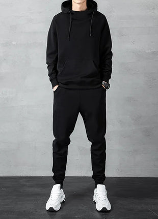 Men‘s Two-piece Autumn and Winter Men's Sports Suit Autumn and Winter Suit Sweatpants Sweater Men's Casual Suit Men's PlatiNum