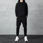 Men‘s Two-piece Autumn and Winter Men's Sports Suit Autumn and Winter Suit Sweatpants Sweater Men's Casual Suit Men's PlatiNum