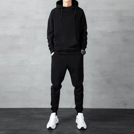 Men‘s Two-piece Autumn and Winter Men's Sports Suit Autumn and Winter Suit Sweatpants Sweater Men's Casual Suit Men's PlatiNum