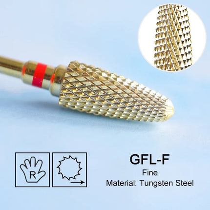 Carbide Large Cone Nail Drill Bits Electric Milling Cutter For Gel Polish Removal Grinding DIY Home Salon Manicure Pedicure Nail Art Accessories Supplies