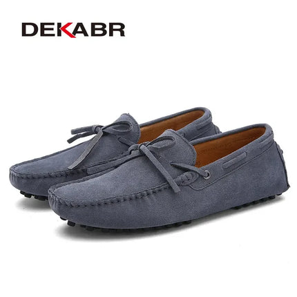 Dekbr Casual uomo scarpe in vera pelle estate traspirante verde mocassini da uomo scarpe in pelle Sapato Masculino Zapatos Hombre