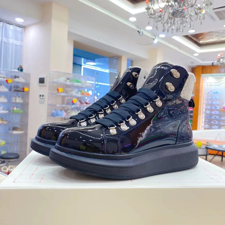 Men Platform Casual Shoes Oversized High-top Sneakers Fashion Motorcycle Boots Comfortable Ankle Boots Fashion Sports Shoes