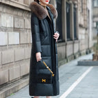 A Brown fur collar