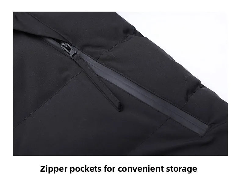 Winter Stand Collar Down Jacket Men Warm Plush Cotton Clothes Comfortable Versatile Parkas Thickened Fleece Lined Puffer Jackets