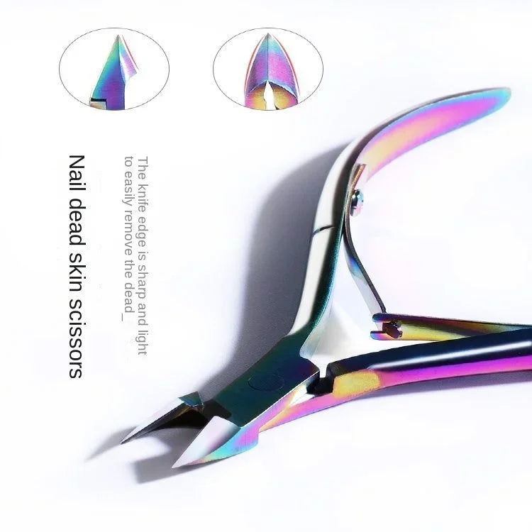 1Pcs Colorful Cuticle Nipper Clipper Dead Skin Remover Plier Clear Nail Art Tool for Home Beauty Salon Manicure Accessory