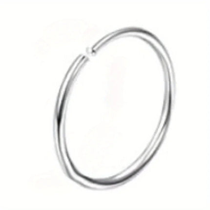 Drperfect 1pc orecchini chirurgici in acciaio inossidabile per donna uomo orecchini con retro piatto orecchini con cartilagine orecchini a cerchio con Piercing platinumshop
