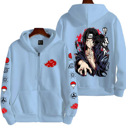 Uchiha Itachi Naruto Nikkan 2026 New Fashionable Harajuku Men's Trendy Casual Sweatshirt Men's Couple Style Coat