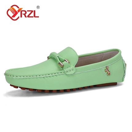 YRZL Mocassini da uomo Scarpe in pelle fatte a mano Scarpe da guida casual Scarpe slip-on Mocassini comodi di lusso Scarpe da uomo Taglie forti 37-48