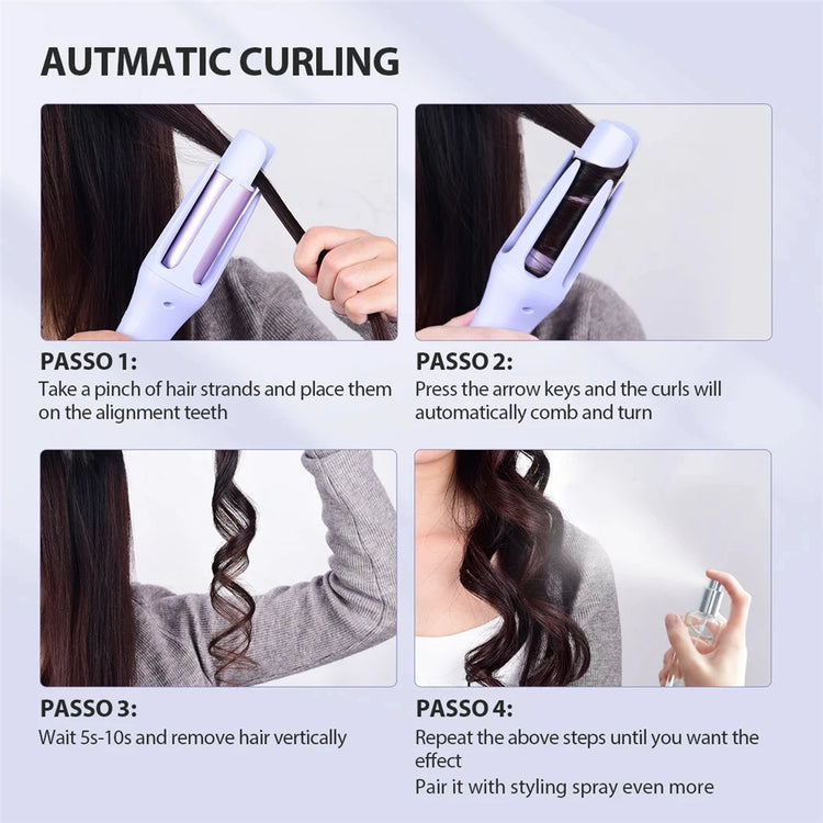 Tinsol 32mm Automatic Curling Iron Automatic Rotating Ceramic Curler Professional Curling Iron Curling Iron Curler