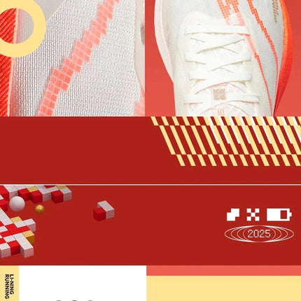 Li-Ning Men's RED HARE 8 PRO Racing Running Shoes BOOM FIBER Cushion Stable Sport Shoes Anti-Slip Wearable Sneakers ARPV003 PlatiNum