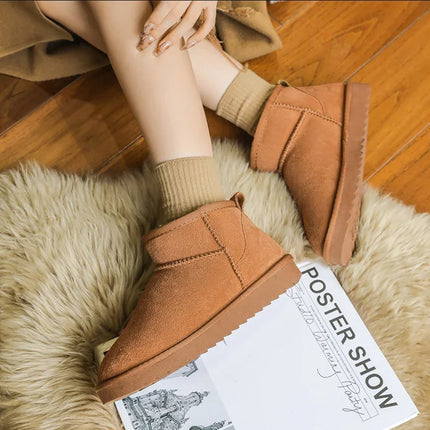 2026 HOT  Winter Snow Boots Thick-soled Women's Boots Real Sheepskin Wool Warmer Ladies Heightening Shoes Platform Luxur