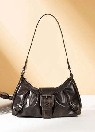 Nuova Borsa Sottospalla in Pelle da Donna, Borsa a Tracolla Trendy per Signore
