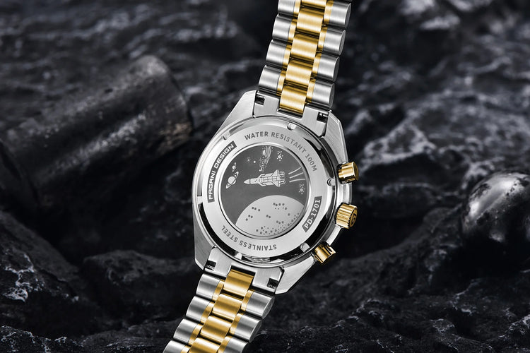 PAGANI DESIGN Nuovo Orologio da Uomo di Lusso al Quarzo con Vetro Zaffiro AR, Cronografo Sportivo Impermeabile 500 ATM, Movimento Giapponese, Luminoso, in Acciaio 316L