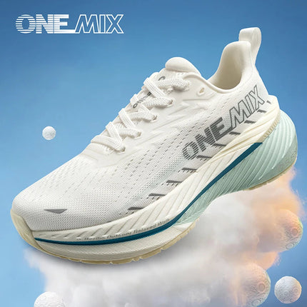 ONEMIX-Scarpe da corsa leggere per uomo e donna Scarpe sportive con ammortizzazione stabile Scarpe da passeggio resistenti alle rimbalzo Novità all'aperto PlatiNum