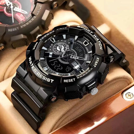 Orologi da uomo di tendenza alla moda, orologio elettronico sportivo multifunzione per giovani platinumshop