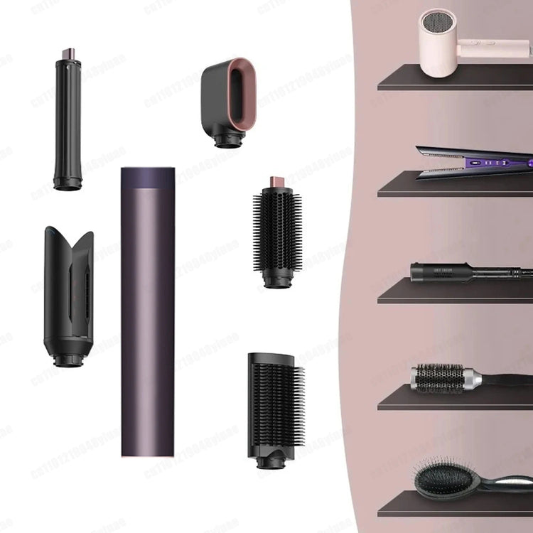 Hot Air Dryer Brush Multil Hair Styler Hair Dryer 30/40mm Auto Curling Barrels and Hair Strightenting Nozzle Hot Air Brush Wrap
