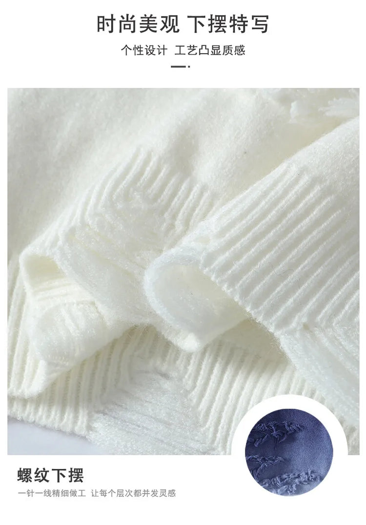 Winter Sweaters for male men thick O-neck sweater men Student youth sweaters autumn Men's wool Casual Knitwear Pullover men
