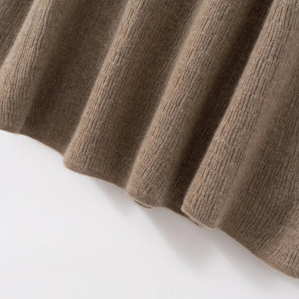 Choice New 100% Cashmere Skirt Women Long Skirt Autumn Winter Office Lady Soft Cashmere A Line Skirt Simple Grace Cashmere Dress PlatiNum