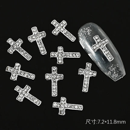 10Pcs Halloween Fake Weapons with Blood Nail Charms Bloody Horror Metal Nail Art Decorations Manicure Accessories Punk Jewelry *