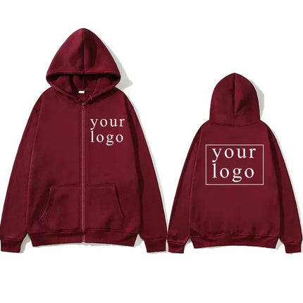 Men Women DIY Zipper cardigan hoodie 2025 New Fashion Your Own Design Brand Logo/Picture Personalized Custom Anywhere