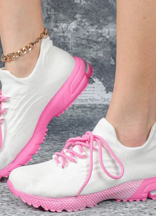 Breathable Socks Shoes Women Lightweight Knitted Casual Sneakers Non-slip Walking Footwear Outdoor Jogging Fitness Sports PlatiNum