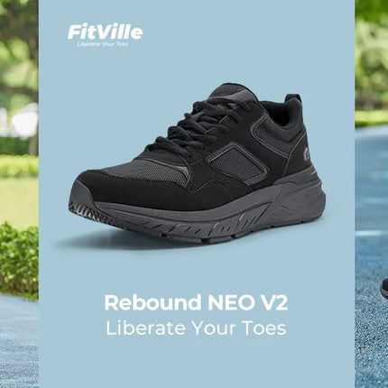 FitVille Le più nuove scarpe da corsa da uomo 4E Sneakers larghe con supporto per l'arco plantare per piedi piatti Sollievo dal dolore al tallone Fascite plantare