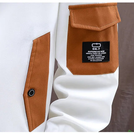 Casual Men's Hooded Jacket 2025 Spring Autumn New Product Thin Coat Top Windbreaker Street Wear Men's Coat