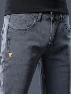 ICPANS Skinny Denim Jeans Men Slim Fit Stretch Mens Jeans Pant Gray Blue 2025 New